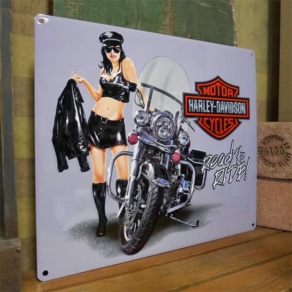 Harley Davidson（ハーレー・ダビッドソン） メタルサインプレート