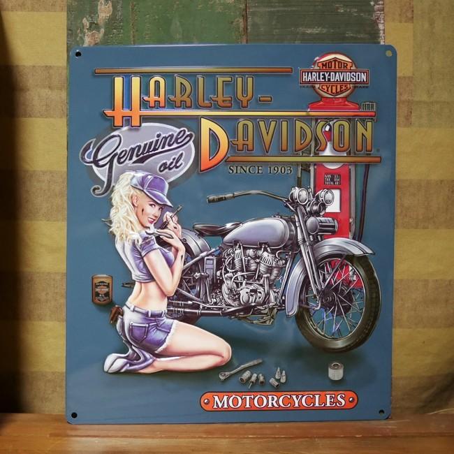 ハーレーダビッドソン 両面プリント タンクトップ ピンナップガール