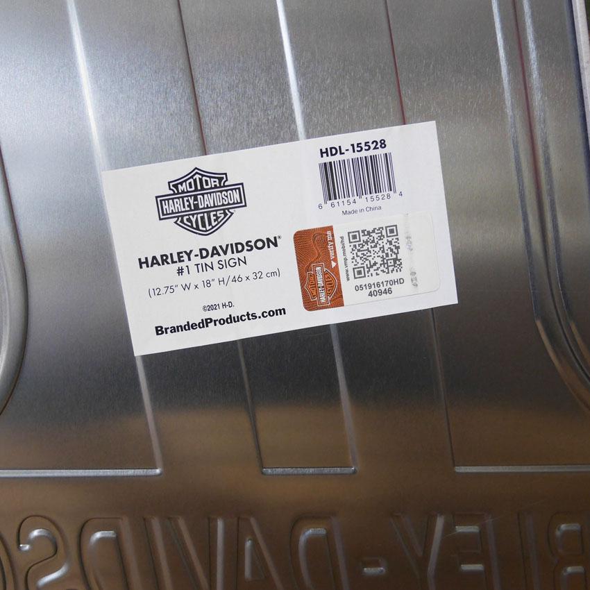Harley Davidson ハーレーダビッドソン H-D Number 1 サインプレート 