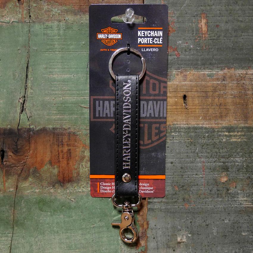 ハーレーダビッドソン キーホルダー Harley Davidson（ハーレー・ダビッドソン） スカル ブラックビニル