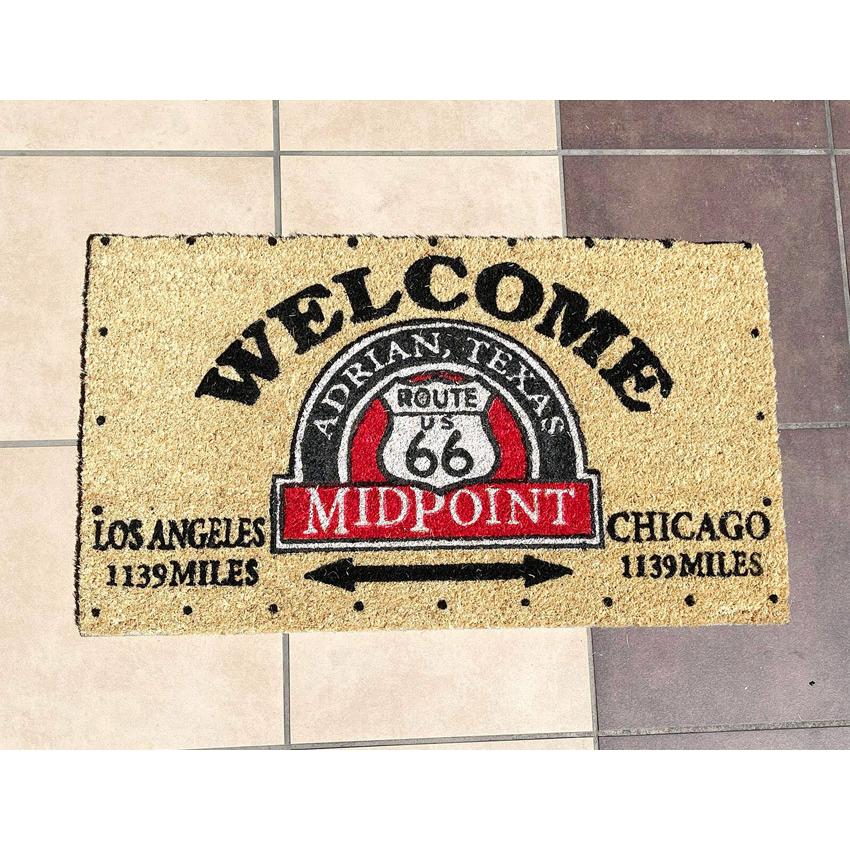 ルート66 Coir mat コイヤーマット ウェルカム 玄関マット WELCOME MIDPOINT｜goodsfarm｜02