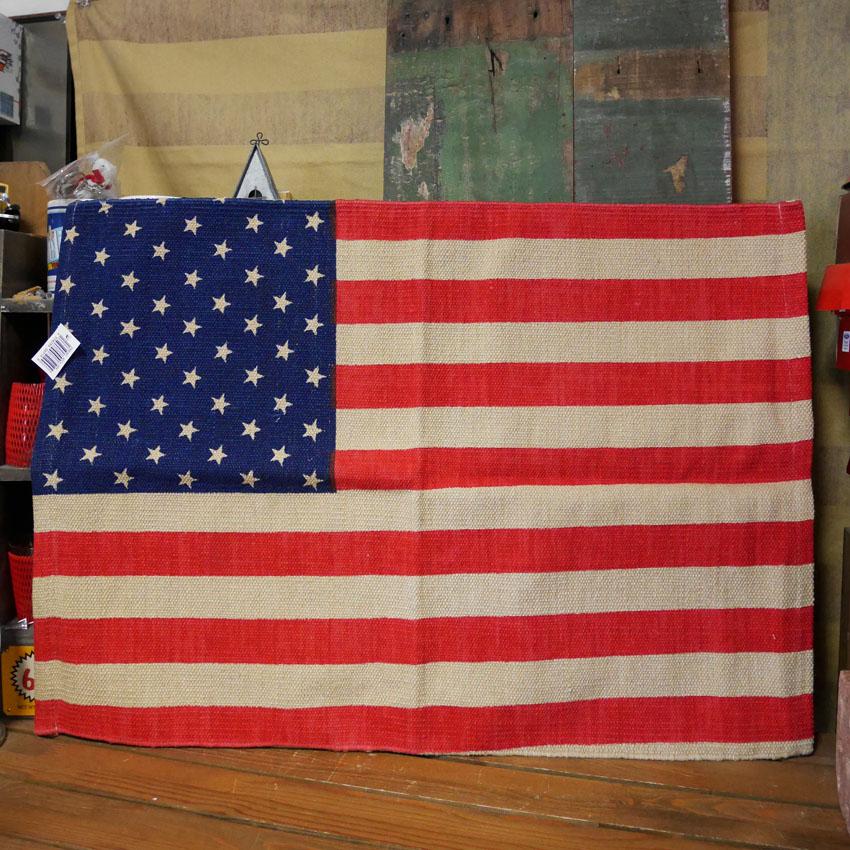 Americanflag&banner.co 星条旗 USA製 コットン USA ドアマット Door mat 玄関マット 星条旗 コットンマット