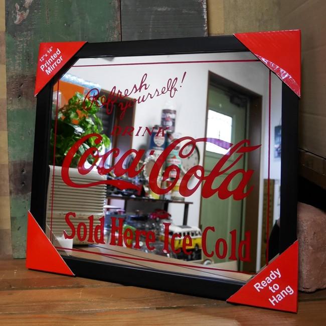 80s CocaCola コカコーラ ヴィンテージ パブミラー 限定 壁掛け鏡 超貴重！ ビンテージ '80s Coca-Cola コカコーラ パブミラー