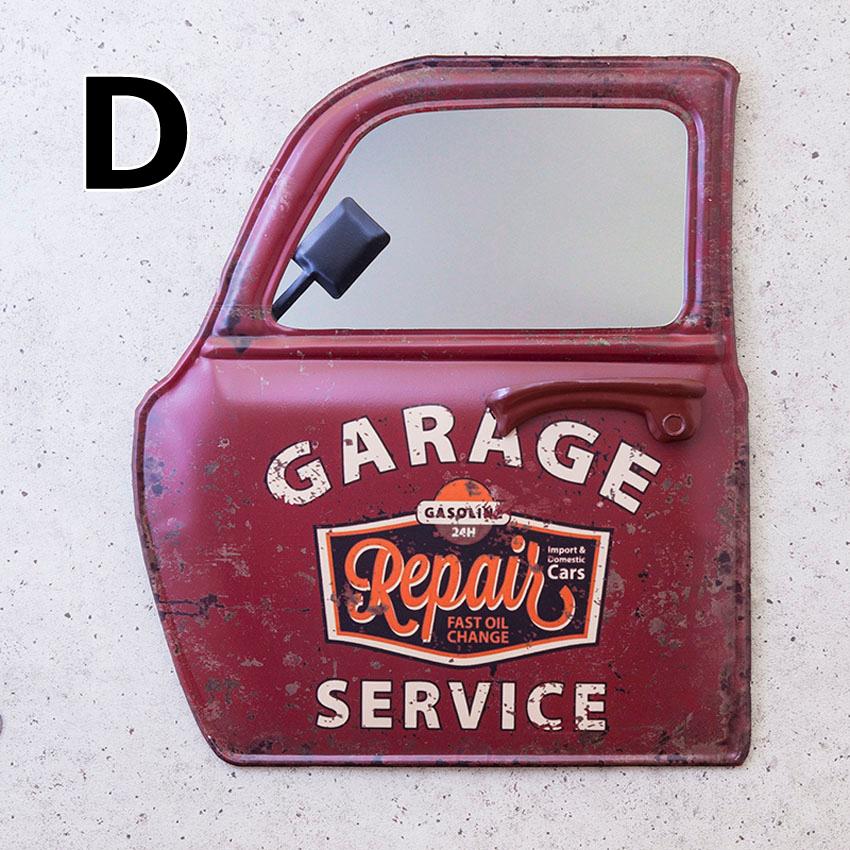 「50’s アメリカンカー フロント型ウォールミラー アメリカンレトロ雑貨 カー ドアミラー CHARLIE'S GARAGE インテリア ウォールミラー 鏡