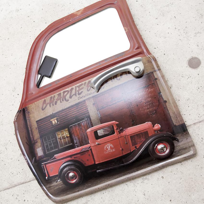 カー ドアミラー CHARLIE'S GARAGE インテリア ウォールミラー 鏡 Car