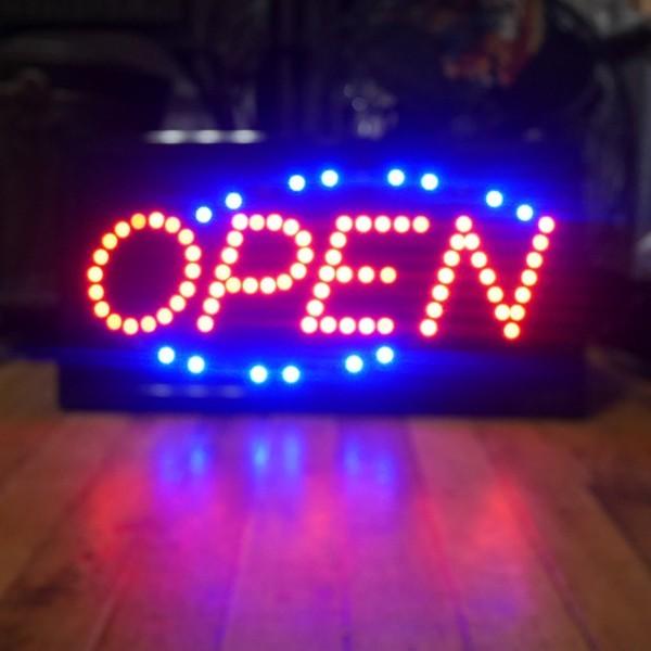 OPEN LEDネオンサイン インテリア サインボード オープン : アメリカン