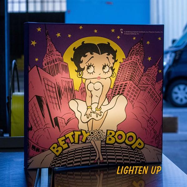 ベティブープ MOON LEDキャンバスライト Betty Boop インテリア ネオン