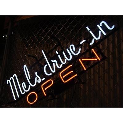 Mels drive-in OPEN ネオンサイン 約80cm MELS DRIVEIN OPEN ネオンサイン ネオン管 メルズドライブイン