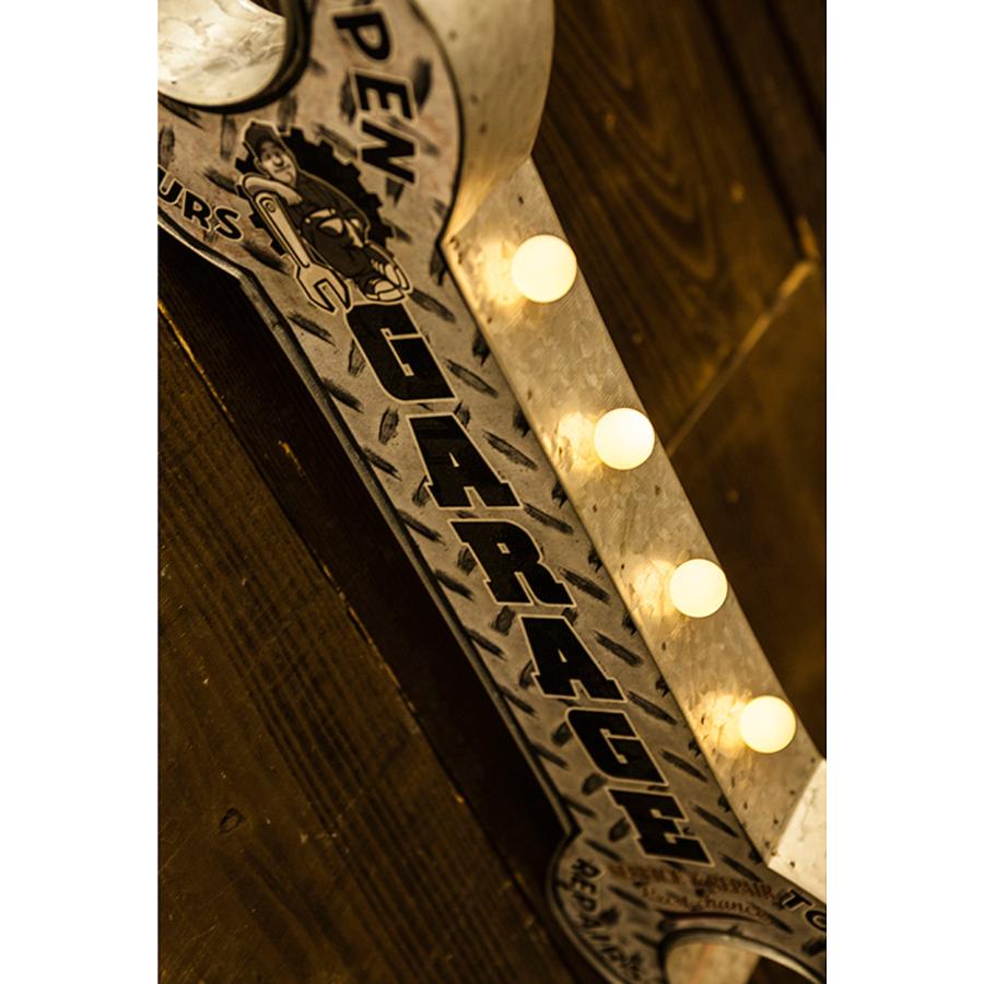 アメリカンクラシック GARAGE LED サイン スパナ American Classic