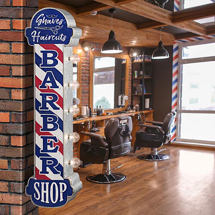 オフ ザ ウォール LED サイン BARBER SHOP 散髪屋 バーバーショップ