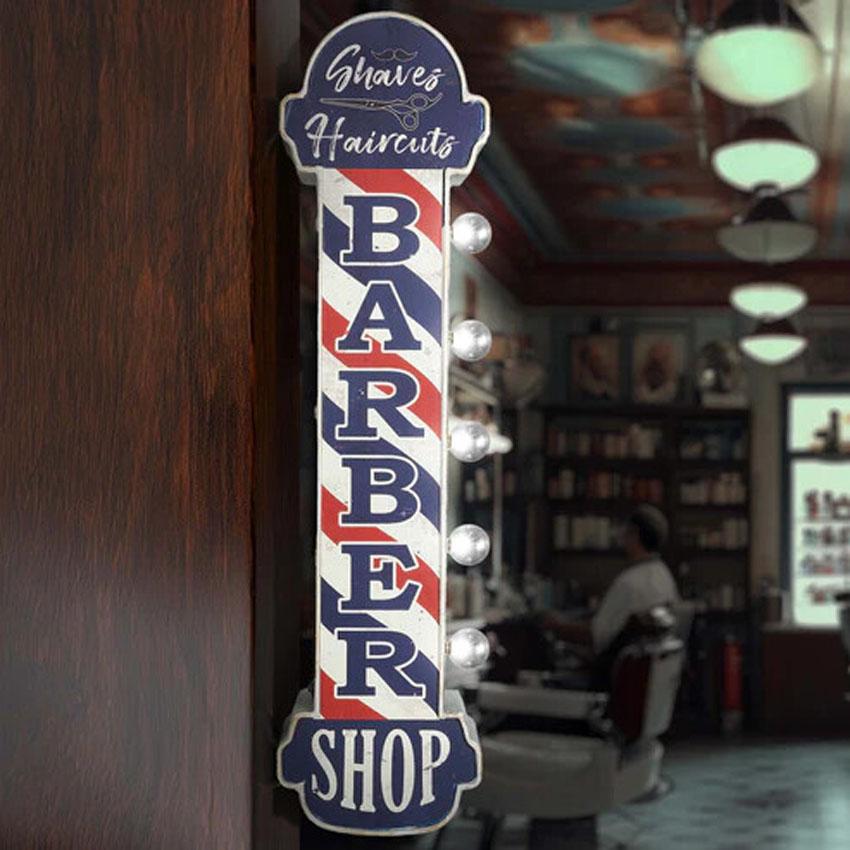 オフ ザ ウォール LED サイン BARBER SHOP 散髪屋 バーバーショップ