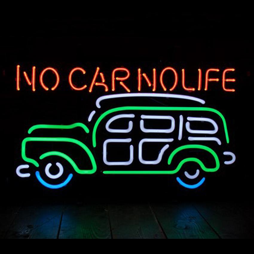 NO　CAR　NO　NEON　ネオン管　ネオンサイン　LIFE　SIGN