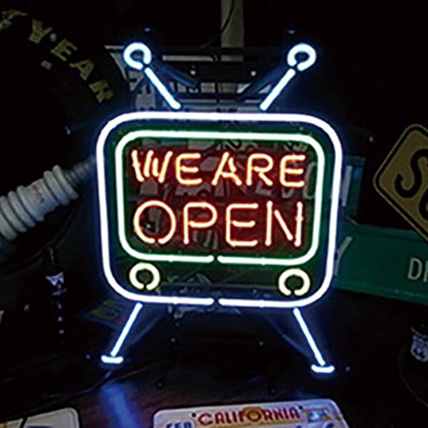 OPEN TV ネオンサイン ネオン管 NEON SIGN : アメリカン雑貨の