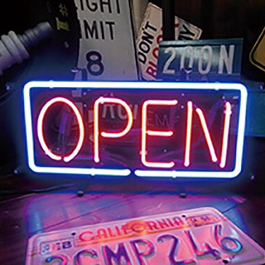 OPEN　Mサイズ　ネオンサイン　オープン　NEON　ネオン管　SIGN