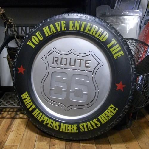 ルート66 タイヤ LEDサイン インテリア ROUTE66 ネオンサイン ウォール