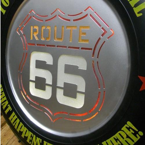 ルート66 タイヤ LEDサイン インテリア ROUTE66 ネオンサイン ウォール