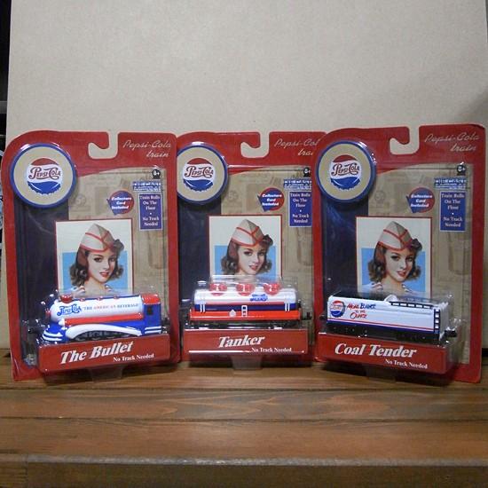 ペプシコーラ ダイキャストトレイン 3点セット 列車 ダイキャスト