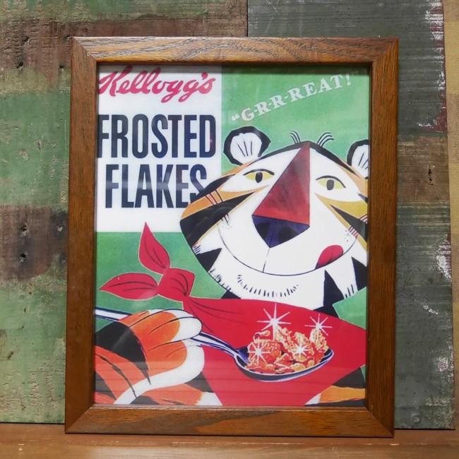 ケロッグ（Kellogg's） ウッドフレーム インテリアピクチャー ポスター
