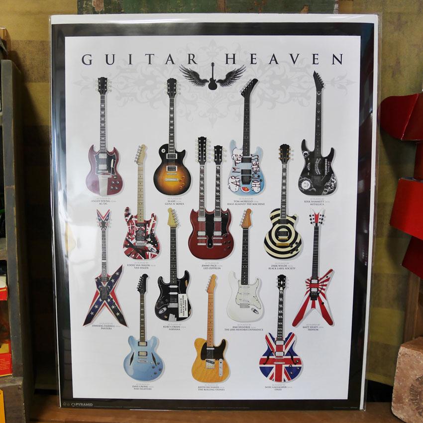 ギターヘブン ミニポスター インテリア Guitar Heaven : アメリカン