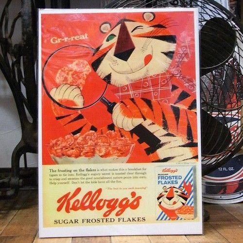 ポスター ケロッグ トニーザタイガー Kellogg アメリカンポスター｜goodsfarm