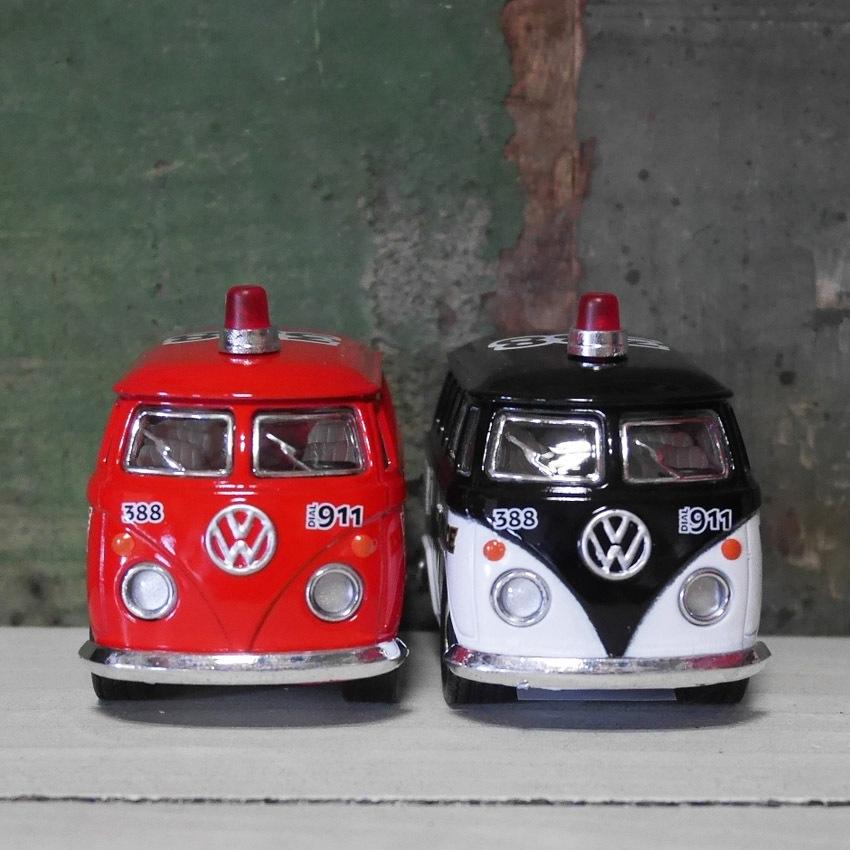 ポリスカー＆ファイヤーファイター ダイキャストミニカー 2Pセット