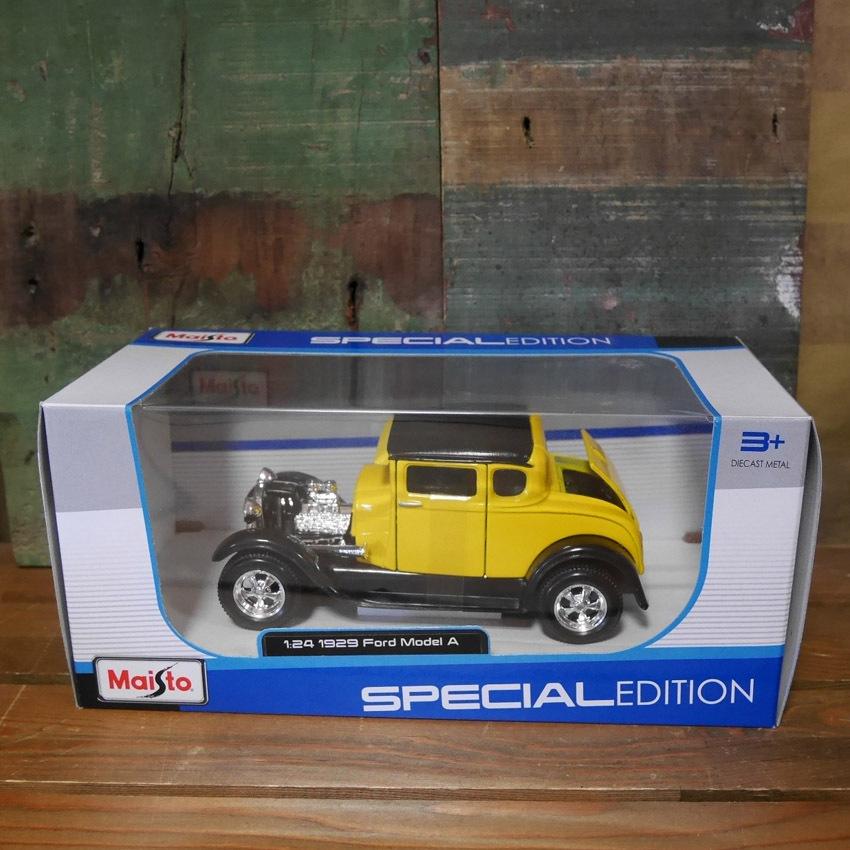 フォードモデル A イエロー 1929 Maisto 1/24 Ford Model レトロ