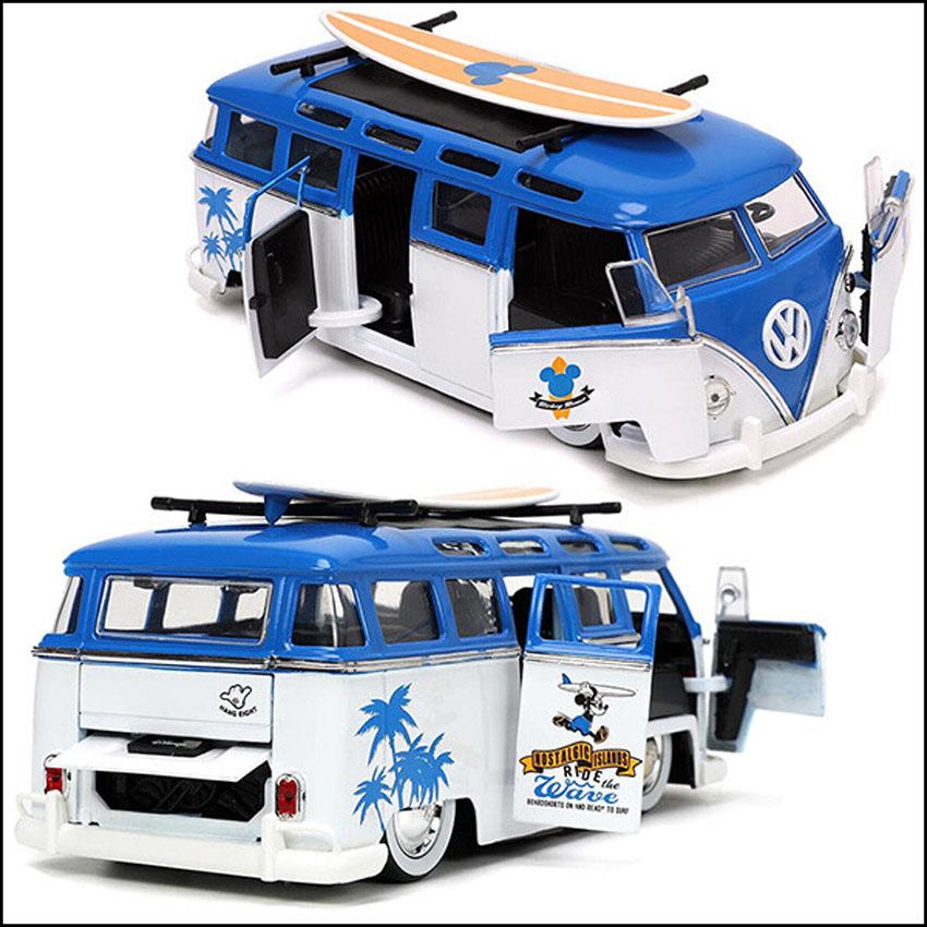 DISNEY レトロミニカー 1/24 JADA TOYS 1962 VOLKSWAGEN T1 BUS DISNEY レトロミニカー 1/24 JADA TOYS 1962 VOLKSWAGEN T1 BUS