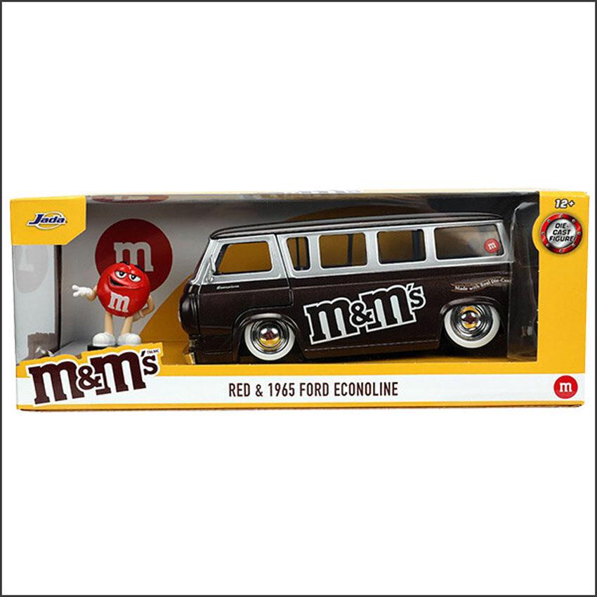 JADA M&M's 1965 Ford Econoline ミニカー M&M'S レトロミニカー 1/24 JADA TOYS 1965 FORD ECONOLINE w