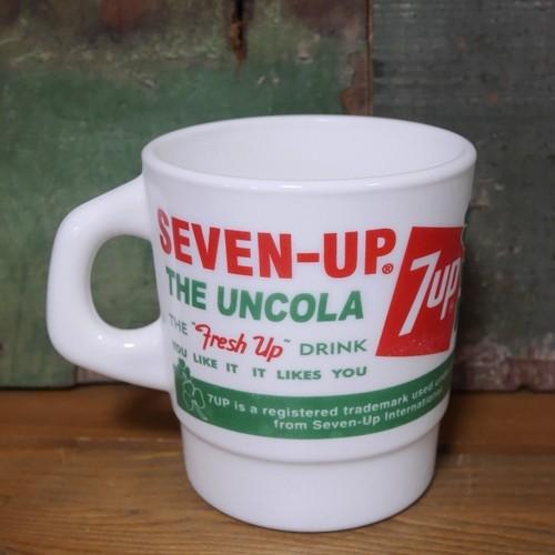 ペプシコーラ & セブンアップ B品 ミルキーグラス マグカップ