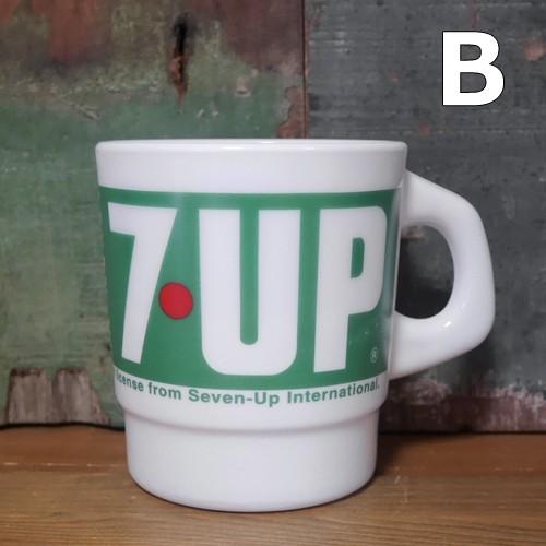 ペプシコーラ & セブンアップ B品 ミルキーグラス マグカップ