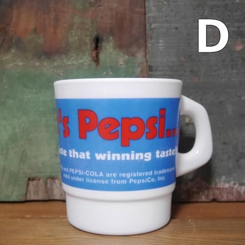 ペプシコーラ & セブンアップ B品 ミルキーグラス マグカップ