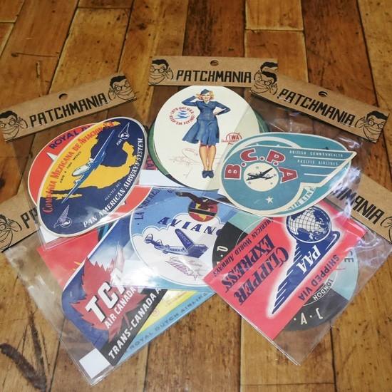 PATCHMANIA ヴィンテージ ステッカー 2枚セット レトロ ステッカー
