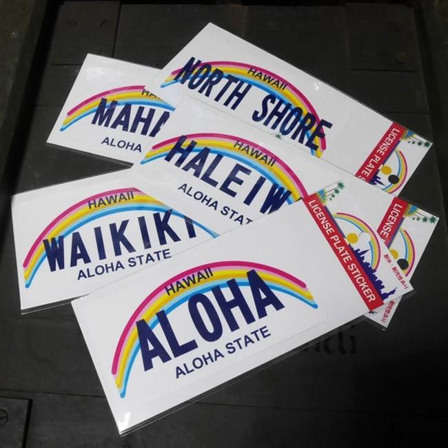 Hawaii Sticker ハワイ ステッカー シール License Plate Sticker Sk 147 アメリカン雑貨のグッズファーム 通販 Yahoo ショッピング