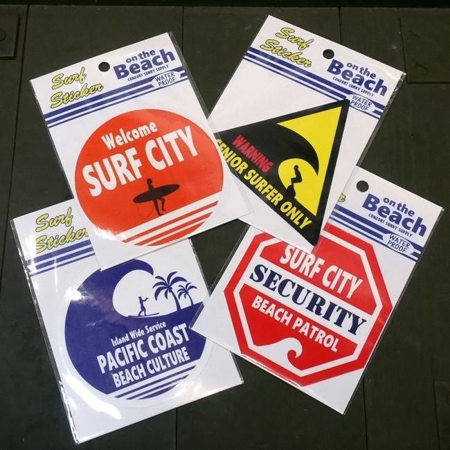 SURF STICKER サーフ ステッカー シール on the Beach｜goodsfarm