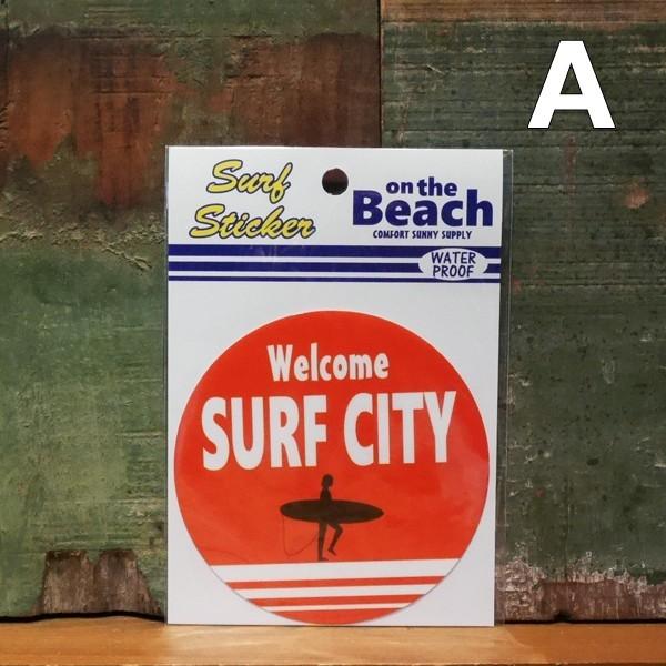 SURF STICKER サーフ ステッカー シール on the Beach｜goodsfarm｜02