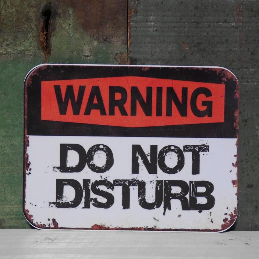 JUNK PVC ステッカー シール WARNING DO NOT DISTURB : アメリカン雑貨