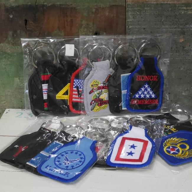 ミリタリー 勲章 キーホルダー 3個セット 刺繍 エンブレム キーリング