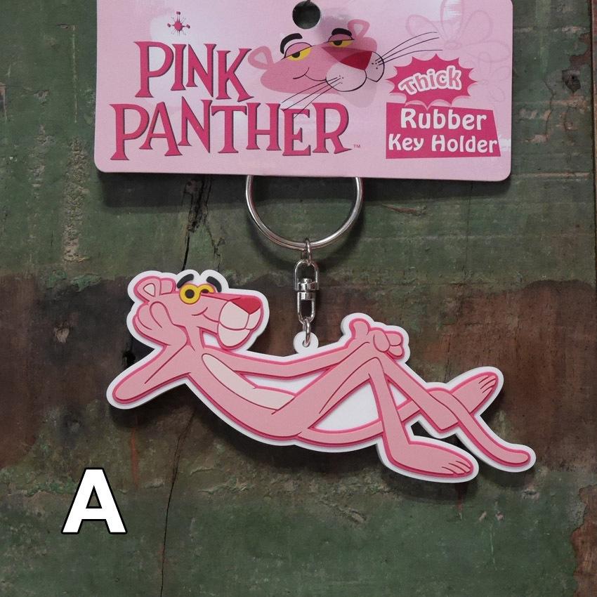 ラバー キーホルダー ピンクパンサー アメリカン雑貨 PINK ラバー キーホルダー ピンクパンサー アメリカン雑貨 PINK