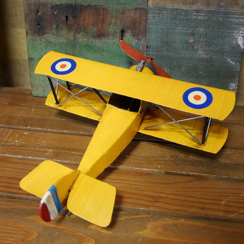 ヴィンテージ プレーン biplane インテリア 飛行機 ブリキのおもちゃ