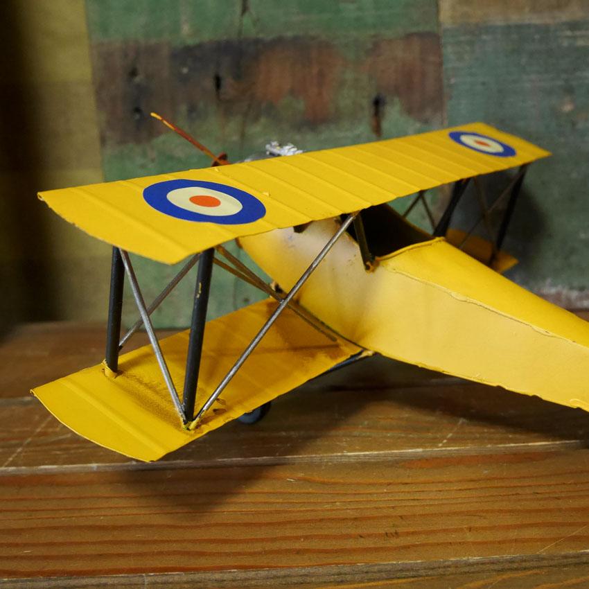 ヴィンテージ プレーン biplane インテリア 飛行機 ブリキのおもちゃ