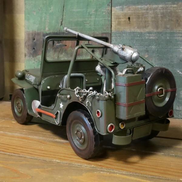 ブリキのミリタリー　当時物　ジ一プ　米軍　アンティーク　レトロ アーミージープ ミリタリー ブリキのおもちゃ 自動車 レトロ