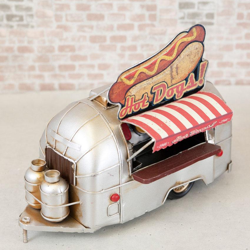 ヴィンテージカー ホットドッグ トレーラー ブリキのおもちゃ Hotdog