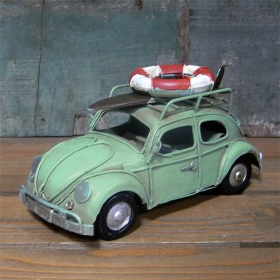 フォルクスワーゲン　ブリキ　ビートルカー　Volkswagenアンティーク　置物 ブリキのおもちゃ ノスタルジックデコ ワーゲンビートル 自動車