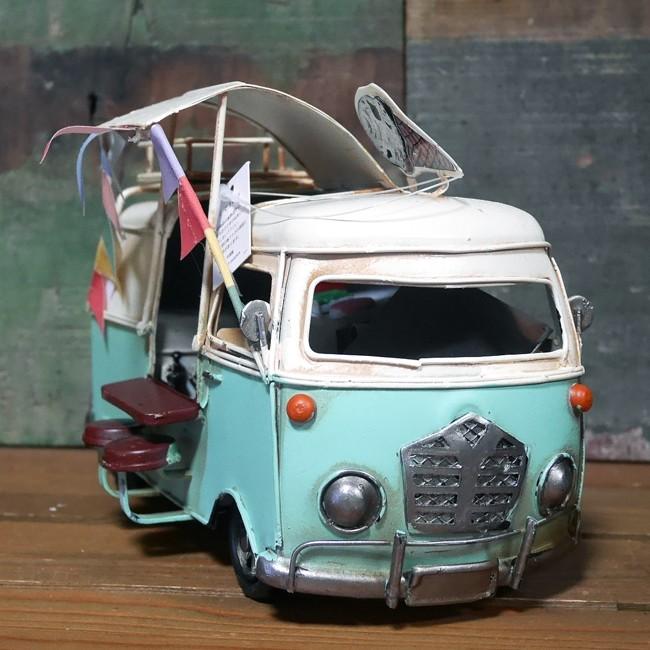キッチンバスカフェ 自動車 インテリア ワーゲンバス タイプ ブリキの