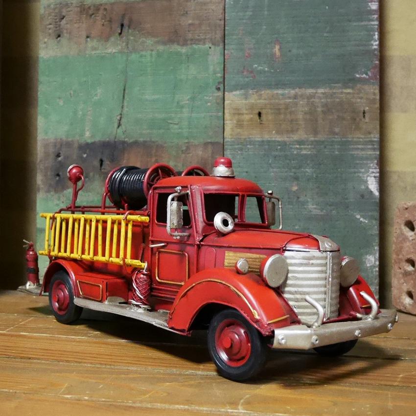 消防車 fireengine ブリキのおもちゃ インテリア｜goodsfarm｜10