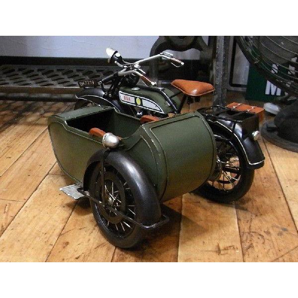ブリキのおもちゃ バイク サイドカー BSA : アメリカン雑貨のグッズ