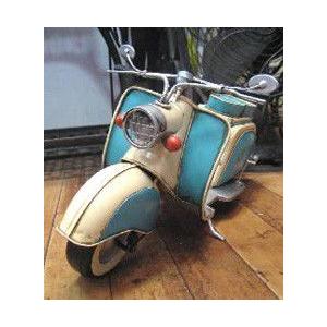 ブリキのおもちゃ スクーター べスパ バイク ツートン : アメリカン