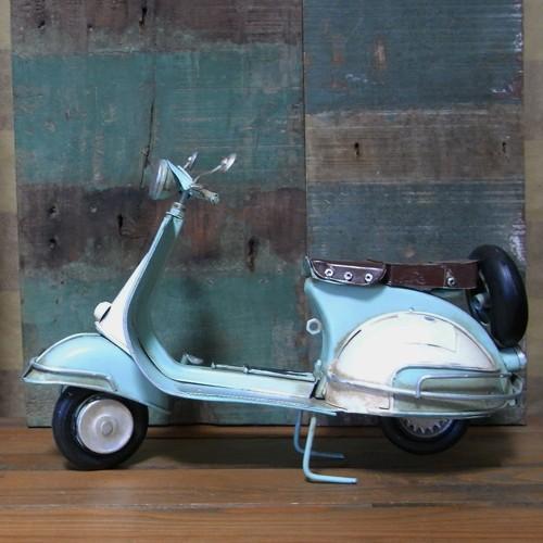 ブリキのおもちゃ BIGスクーター ノスタルジックデコ バイク ライト