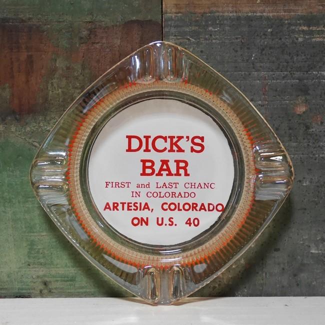 DICK'S BAR ユーズド アンティーク灰皿 卓上灰皿 レトロ灰皿