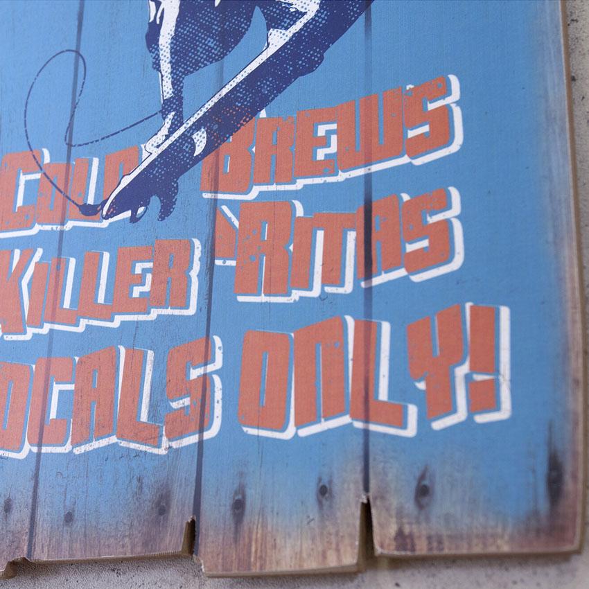 ウッドボード SHORE SHACK ハワイアン インテリア サーフィン